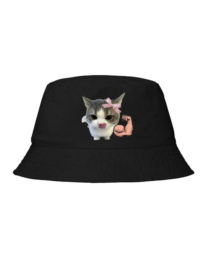 workout gym pilates Bucket hat Fishman hat cap Black 57