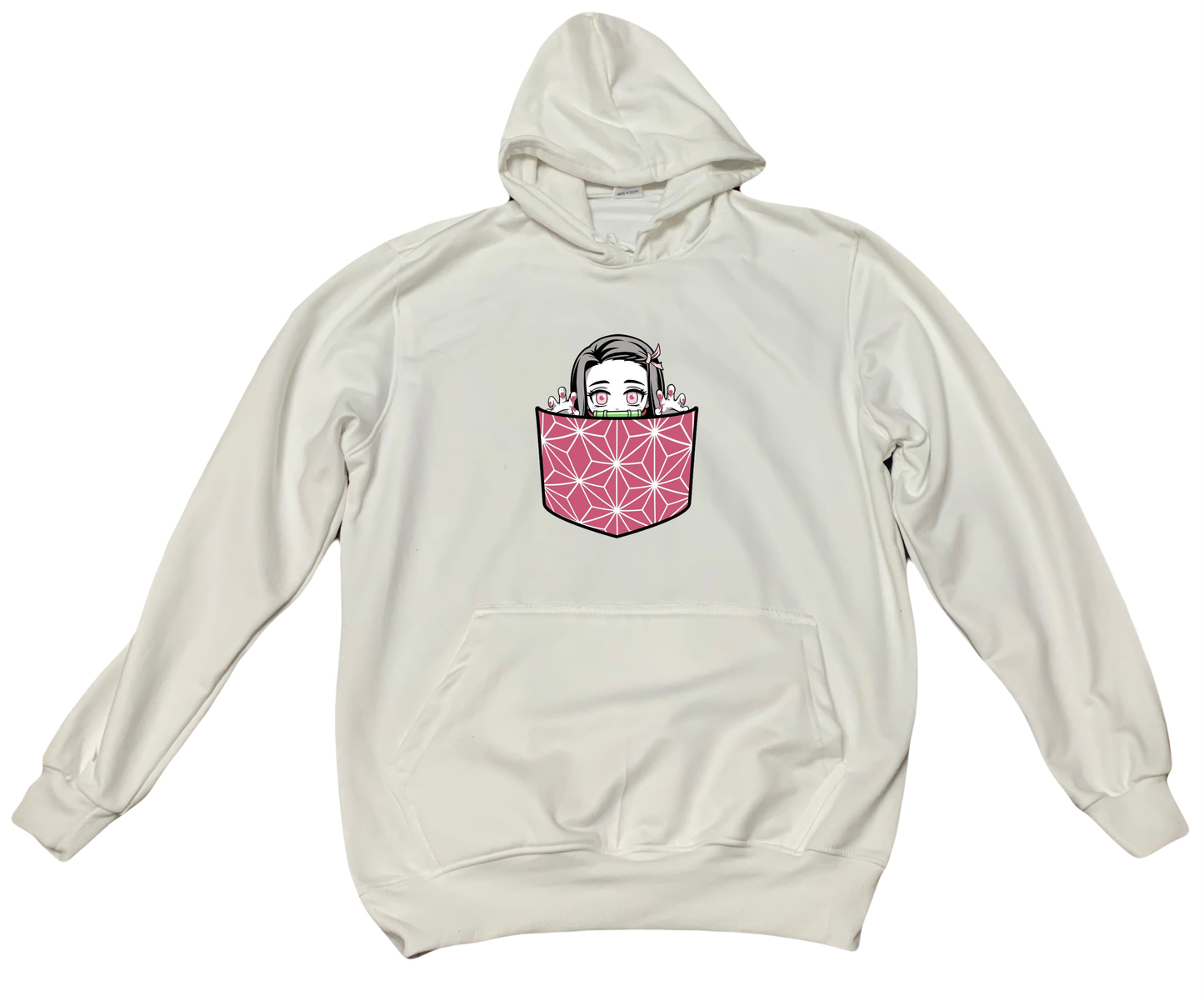 Anime Demon slayer nezuko tanjiro Oversize Hoodie White 59