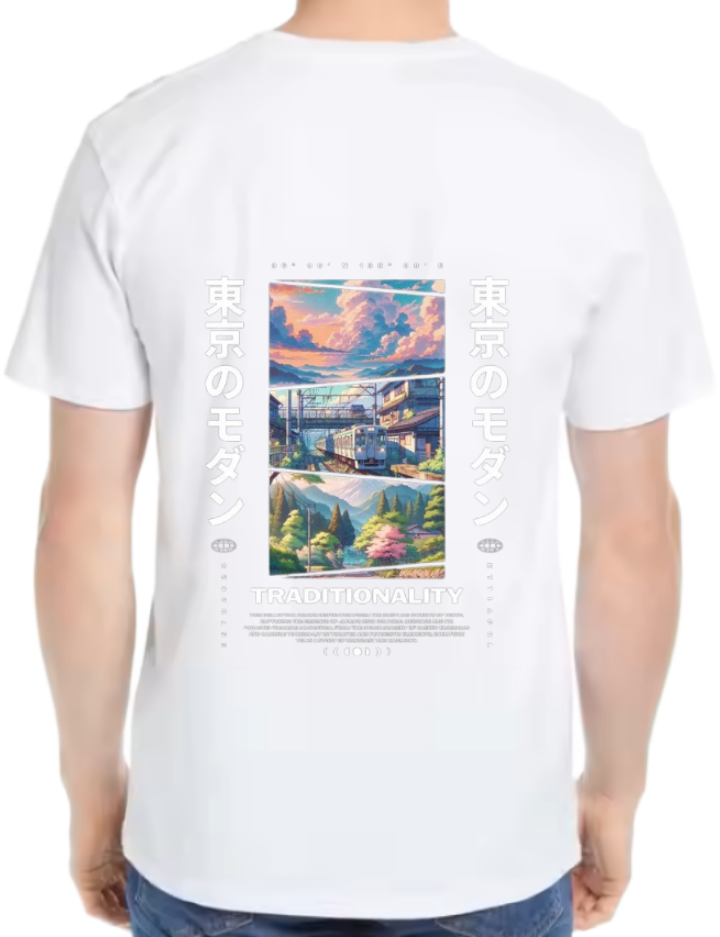 TRADITIONALITY Back text One Size t- shirt White Back 59