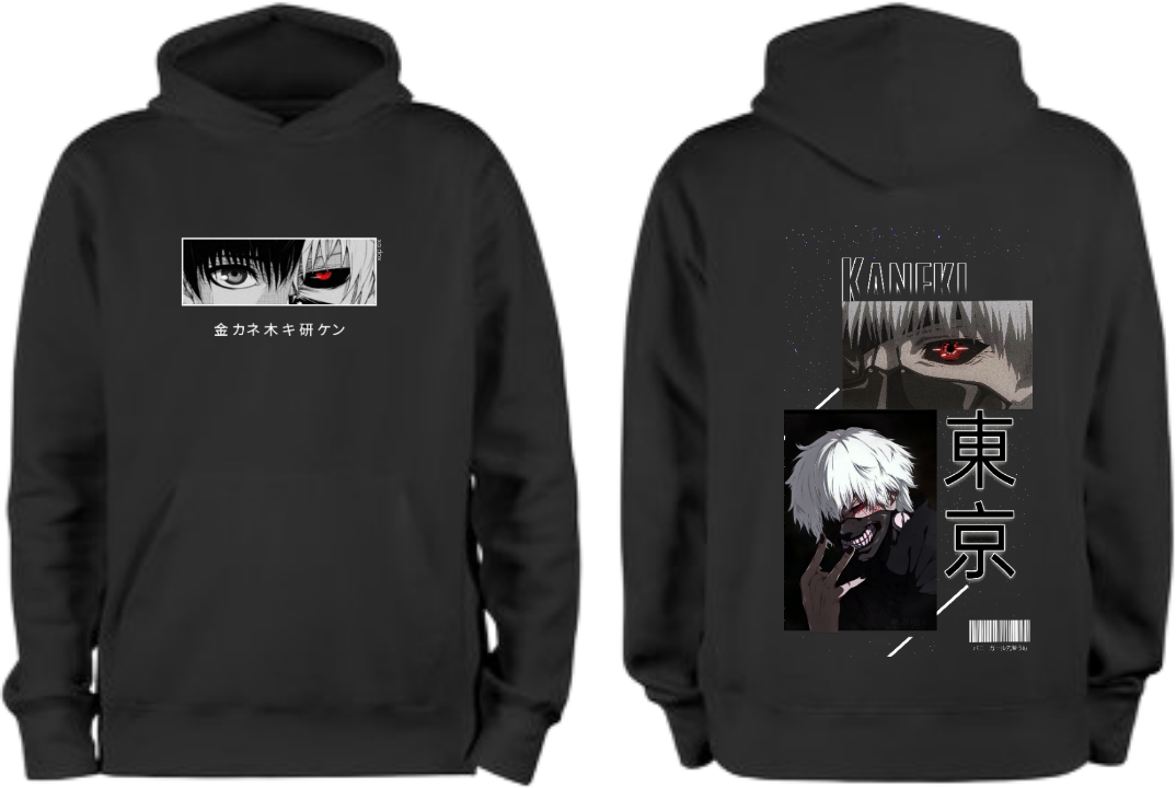 Tokyo Ghoul One Size hoodie Black Back 5