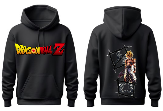 Dragon Ball One Size hoodie Black Back 5