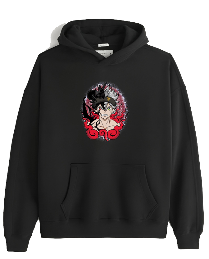 Black clover One Size hoodie Black 5