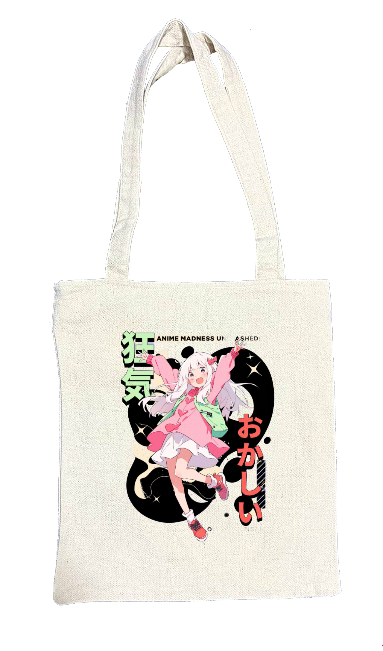 RANDOM ANIME GIRL tote bag Beige 5