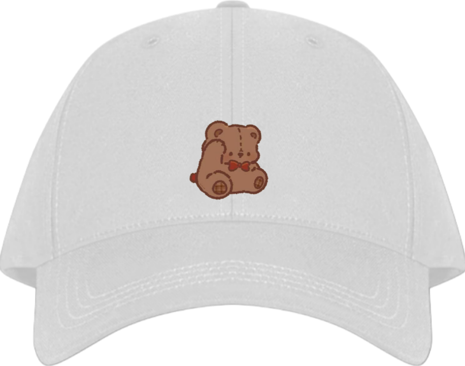 bear Baseball cap White 5