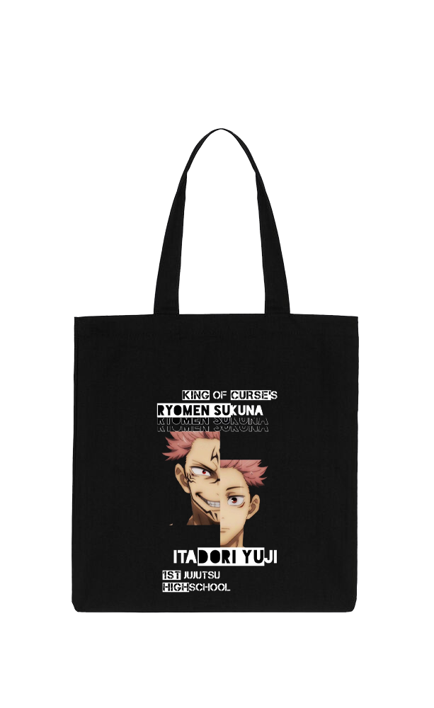 jujutsu kaisen GOJO tote bag Black 5