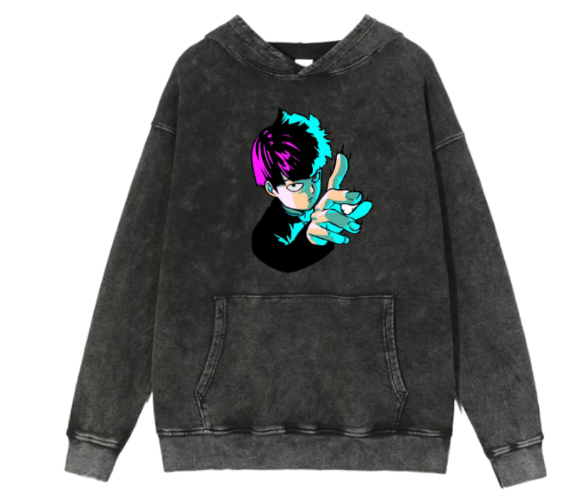 Mob Psycho 100 One Size hoodie Washed 5