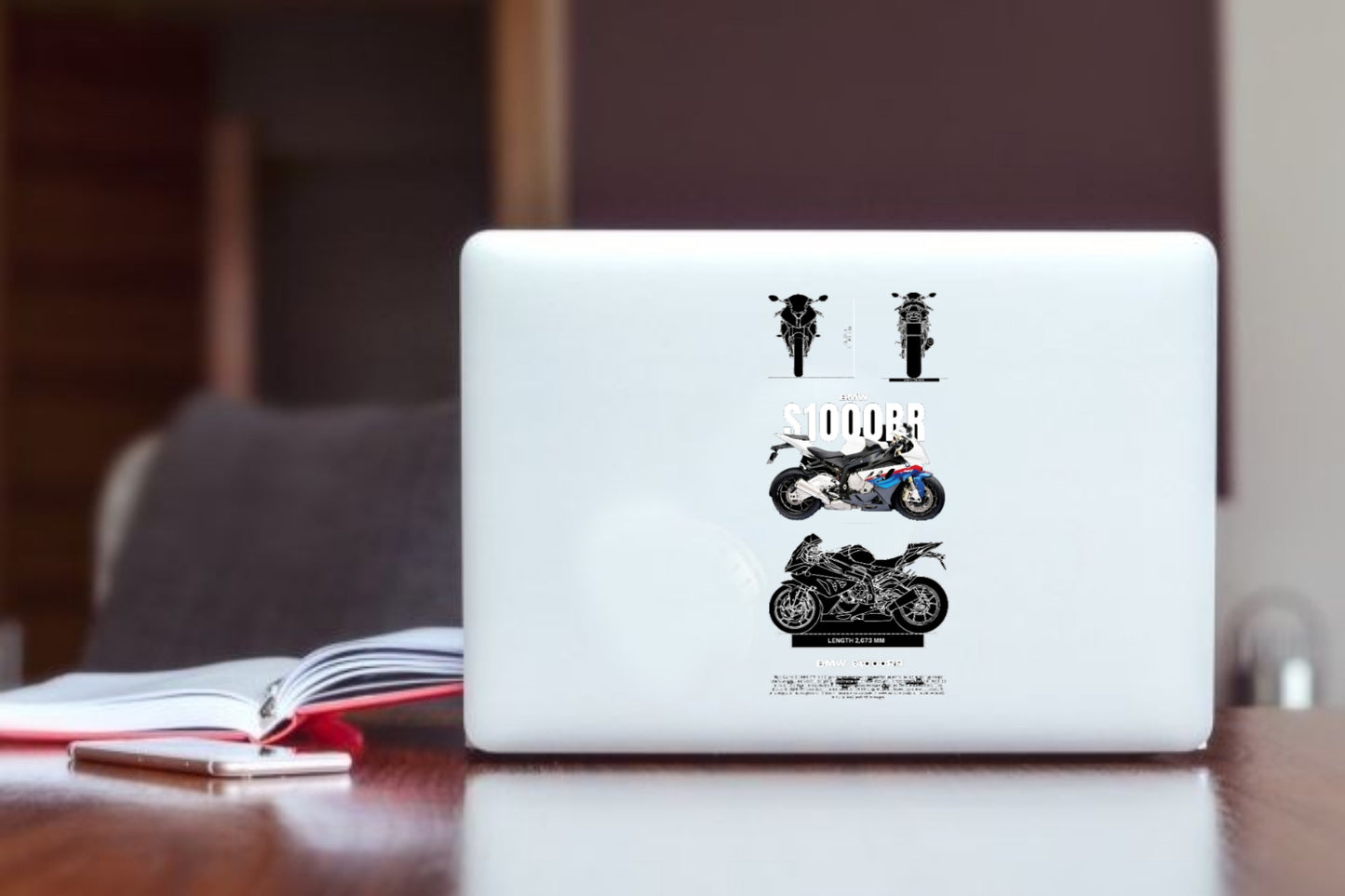 MOTOR CYCLE Laptop Sticker 5