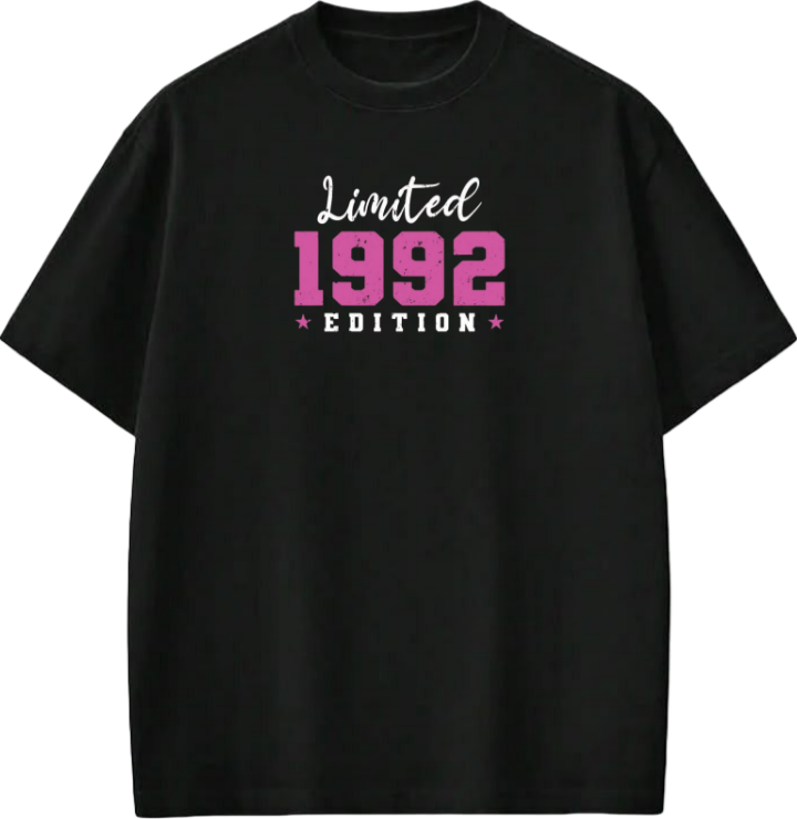 age t- shirt Black 1992