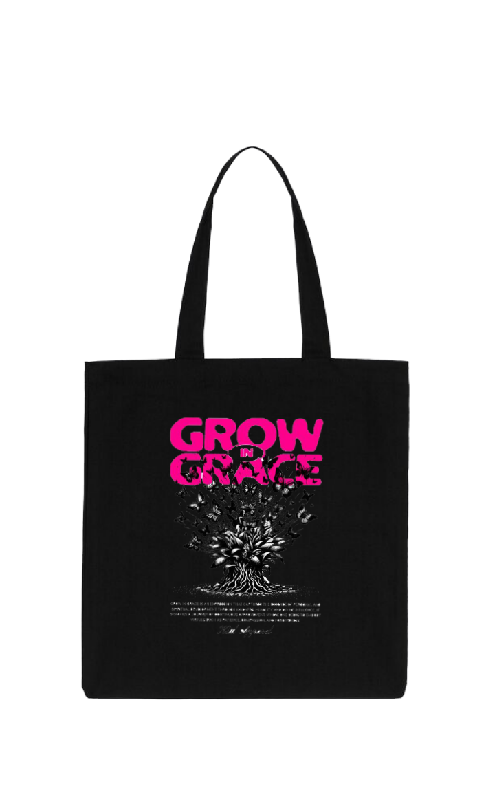 GROW tote bag Black 24