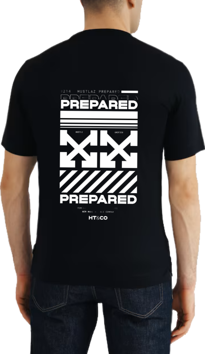 PREPARED t- shirt One Size Black Back 5