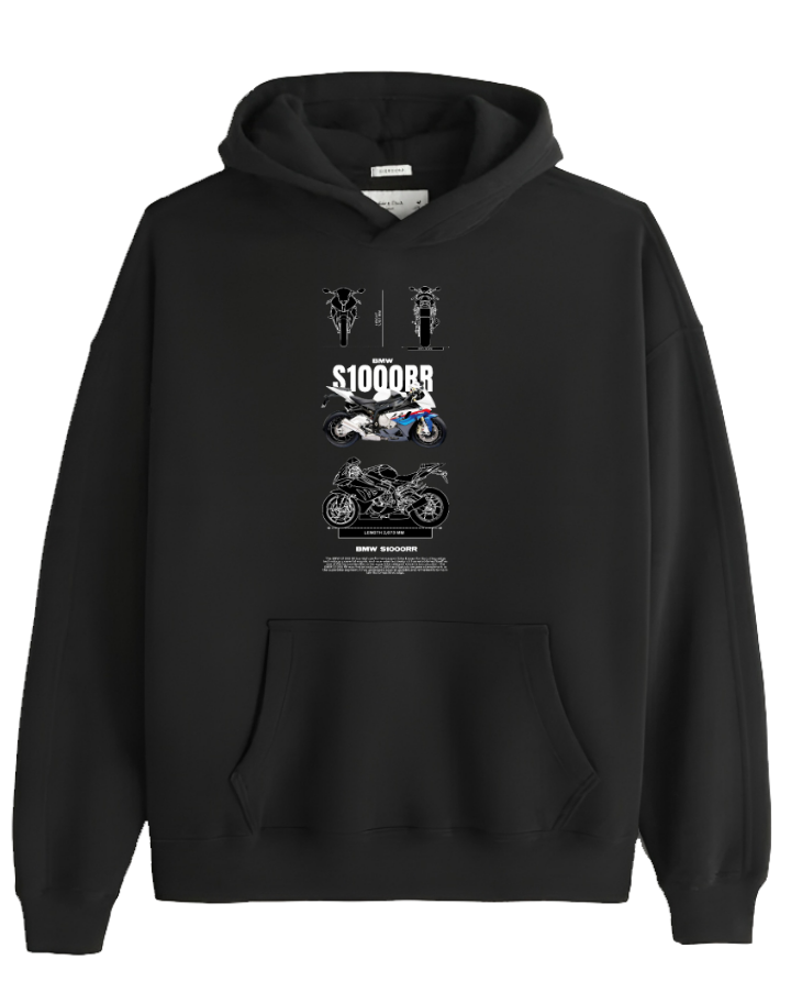 MOTOR CYCLE One Size hoodie Black 5