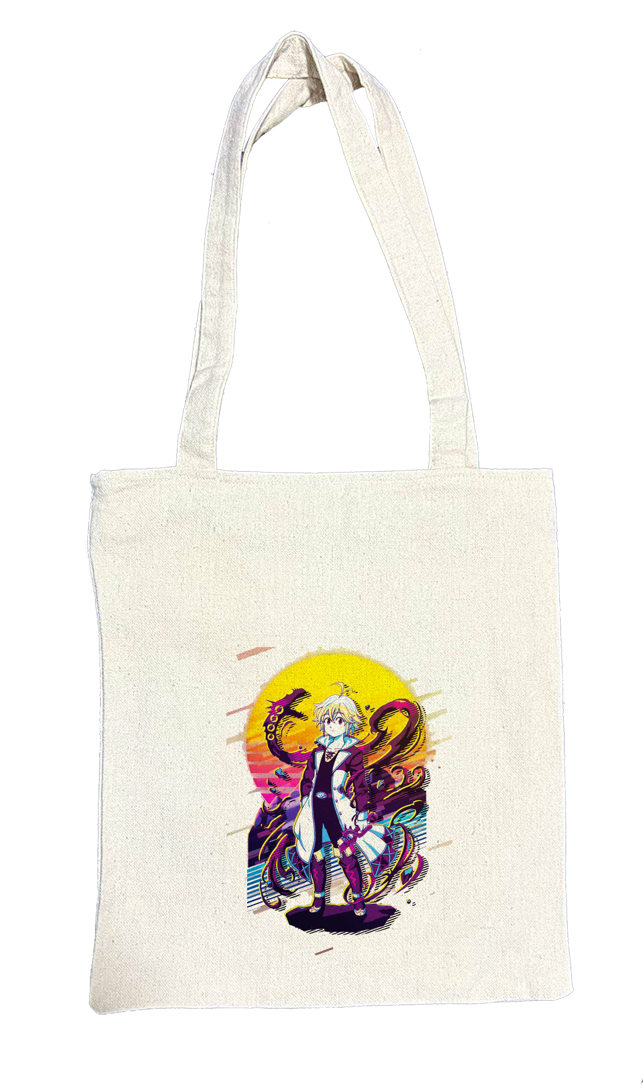 Anime Nanatsu no taizai seven deadly sins tote bag White 5