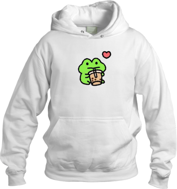Frog Oversize Hoodie White 5