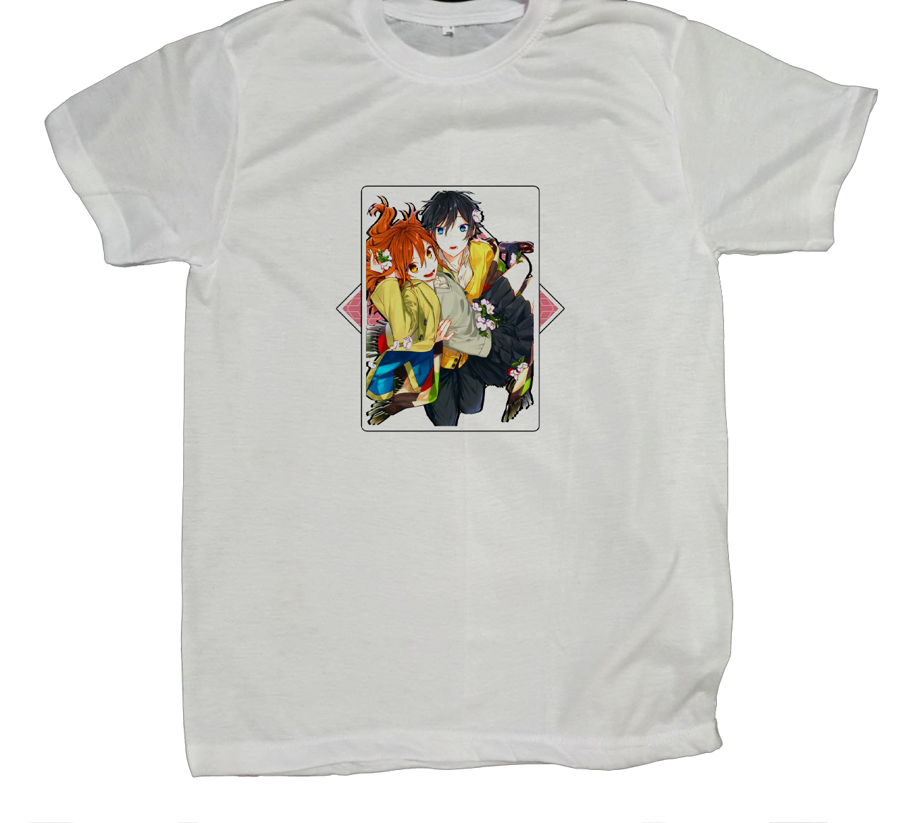 Horimiya t- shirt fat White 5
