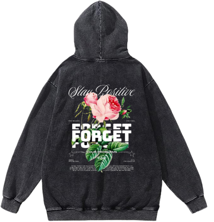 UNDEATH Over Size hoodie Washed Back 46
