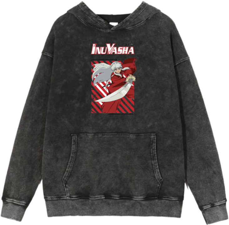 Inuyasha One Size hoodie Washed 5