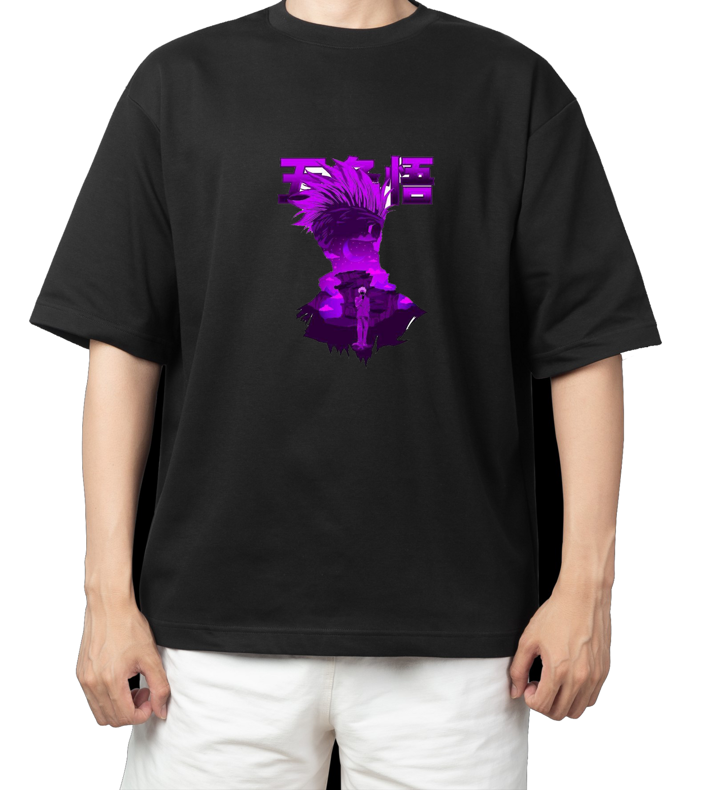 tjujutsu kaisen GOJO Oversize t- shirt Black 5