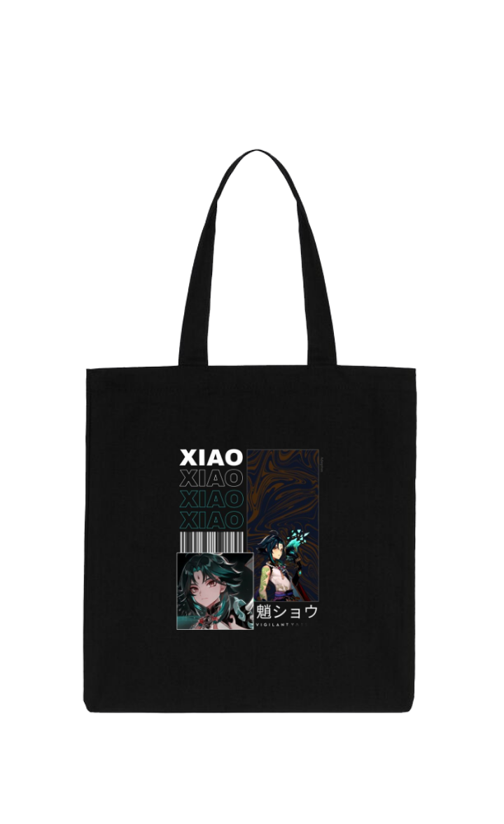 Genshin Impact Xiao tote bag Black 5
