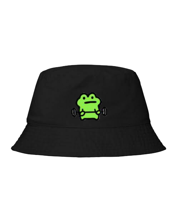 Frog Bucket hat Fishman hat cap Black 5