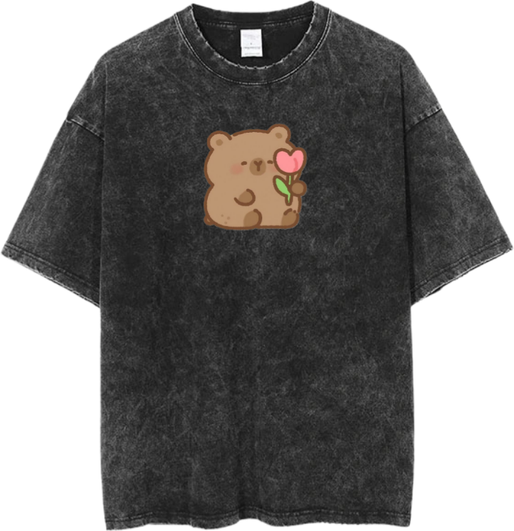 bear t- shirt Washed 5