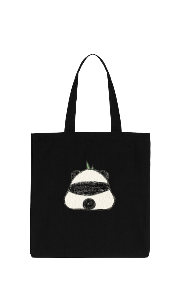 PANDA tote bag Black 5