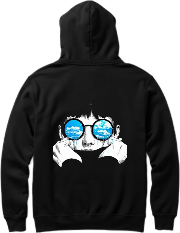 Beyond The Eyes One Size hoodie Black Back 5