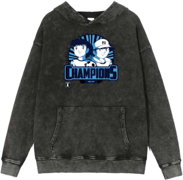 Captain Tsubasa Over Size hoodie Washed 5