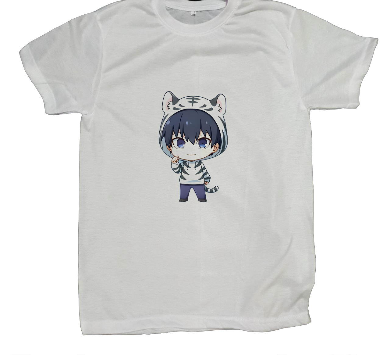 blue lock t- shirt fat White 5