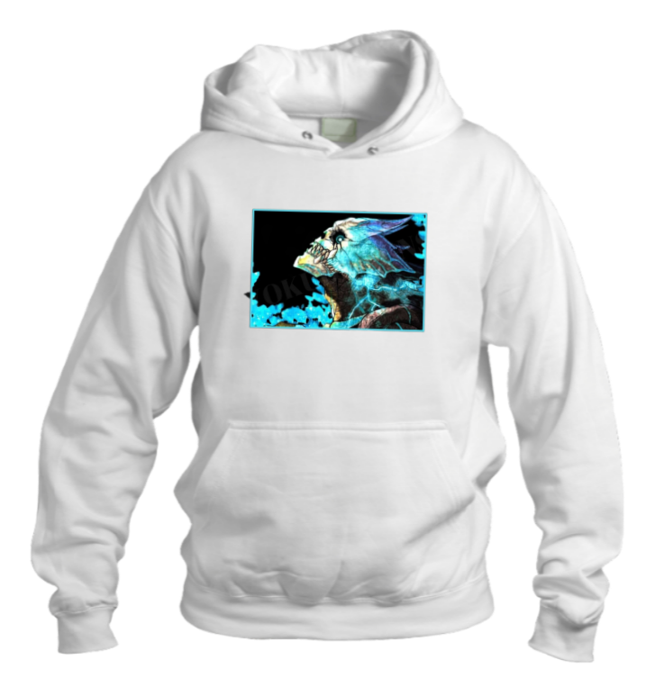 Kaiju No. 8 Over Size hoodie White 5