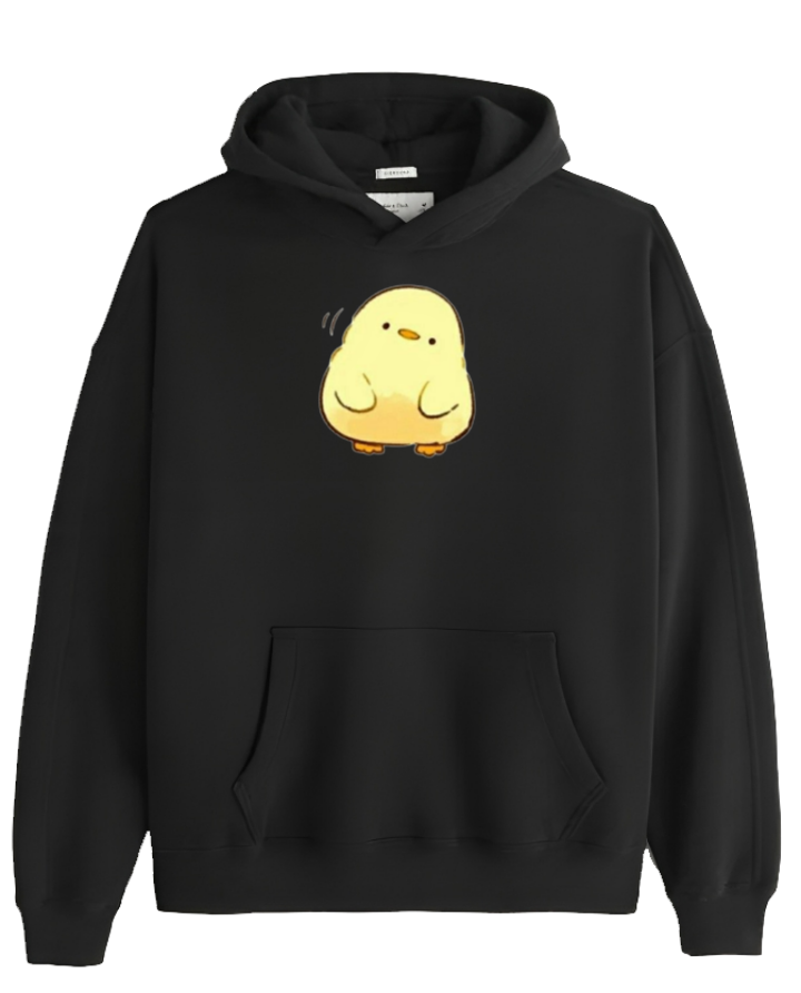 duck Oversize Hoodie Black 5