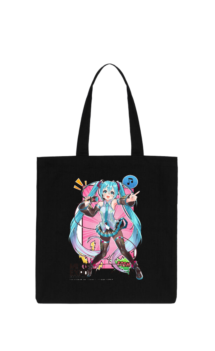 Hatsune Miku tote bag Black 5
