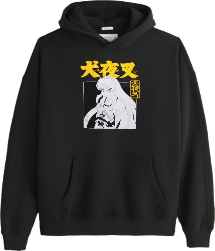 Inuyasha One Size hoodie Black 5