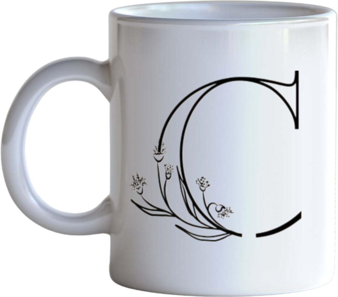 vector letter Mug C 5