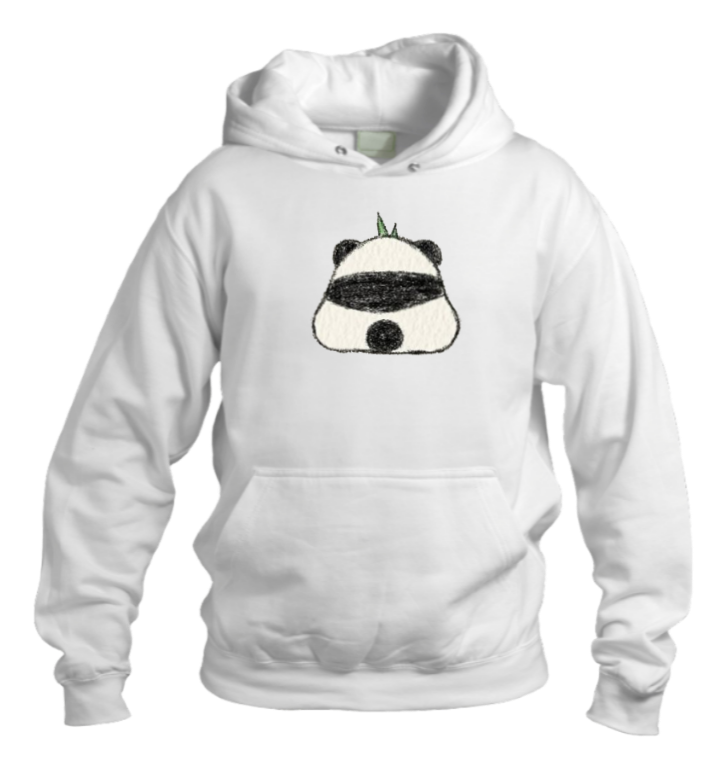 PANDA Oversize Hoodie White 5
