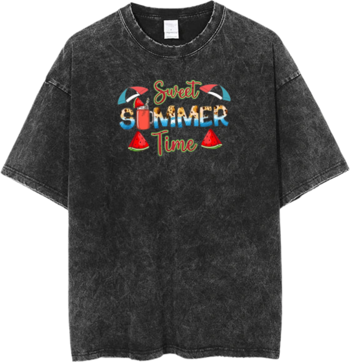 Summer Vibes One Size t- shirt Washed 5