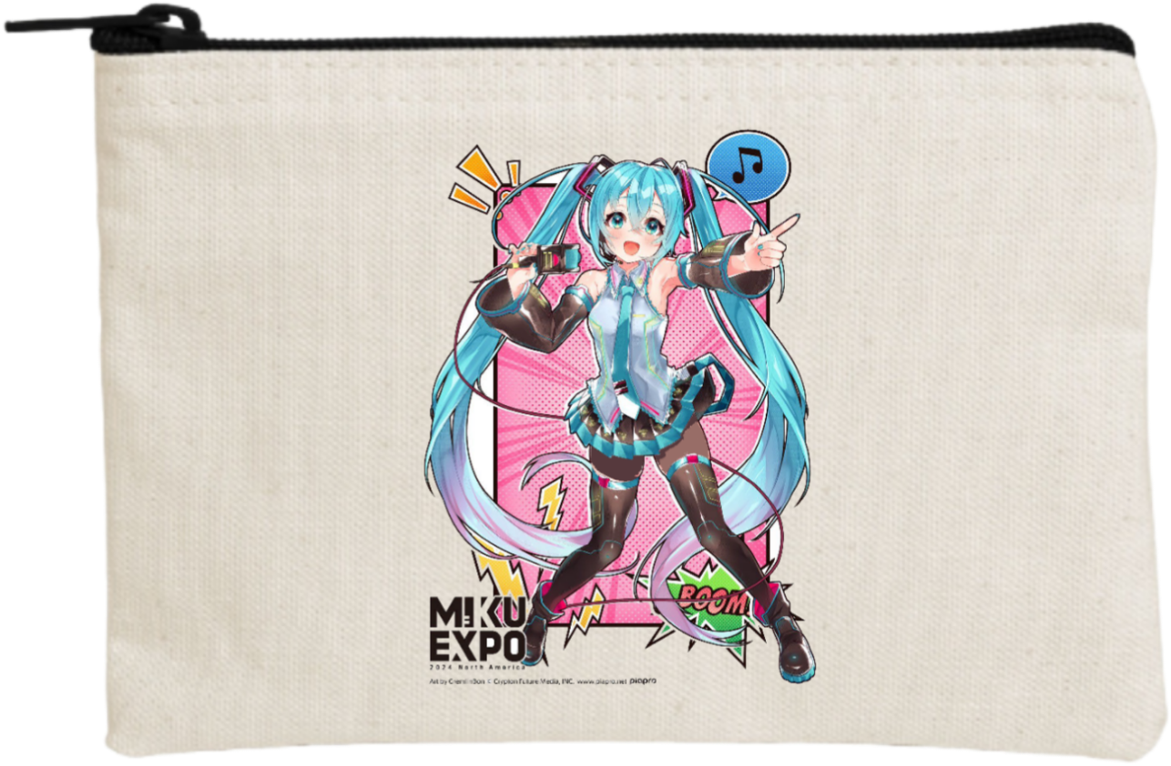 Hatsune Miku wallet pencil case Beige 5