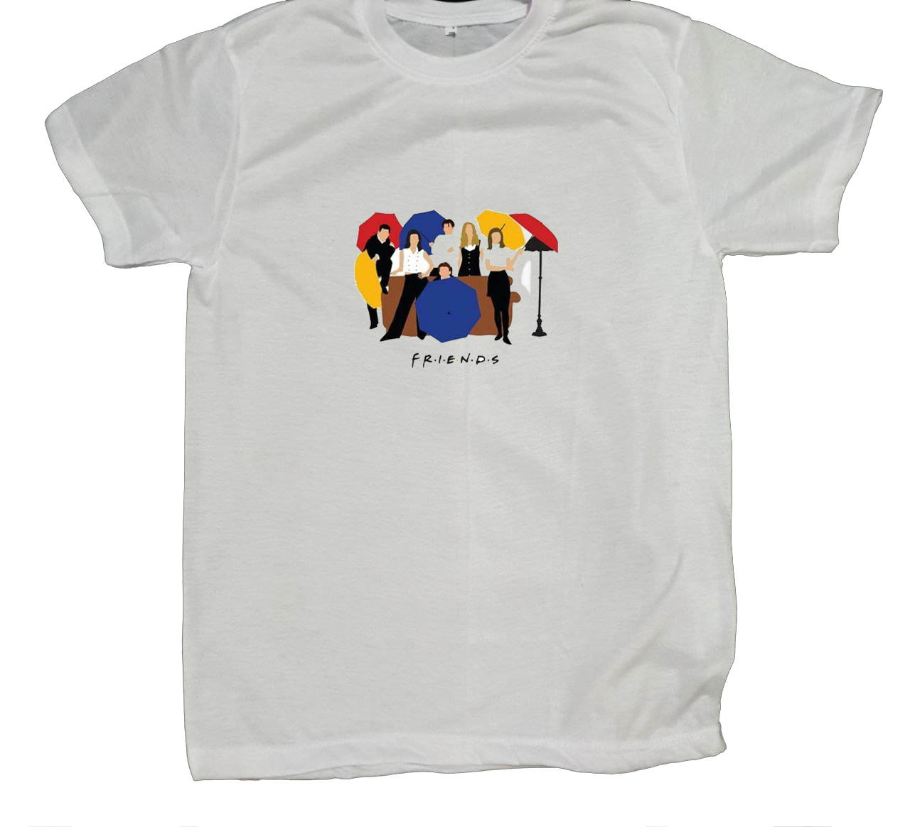 Friends t- shirt fat White 5