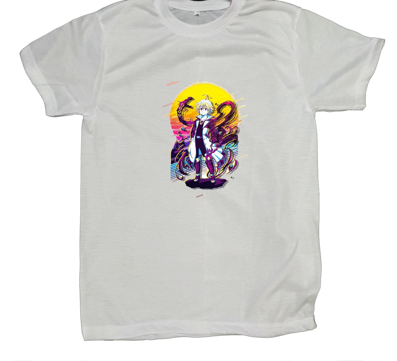 Anime Nanatsu no taizai seven deadly sins One Size t- shirt White 5