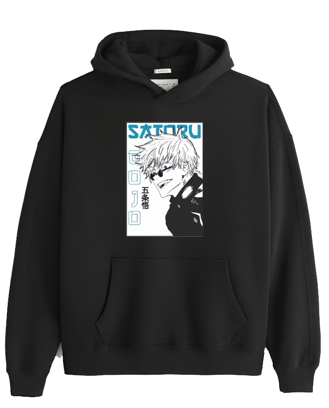 jujutsu kaisen GOJO Oversize Hoodie Black 5