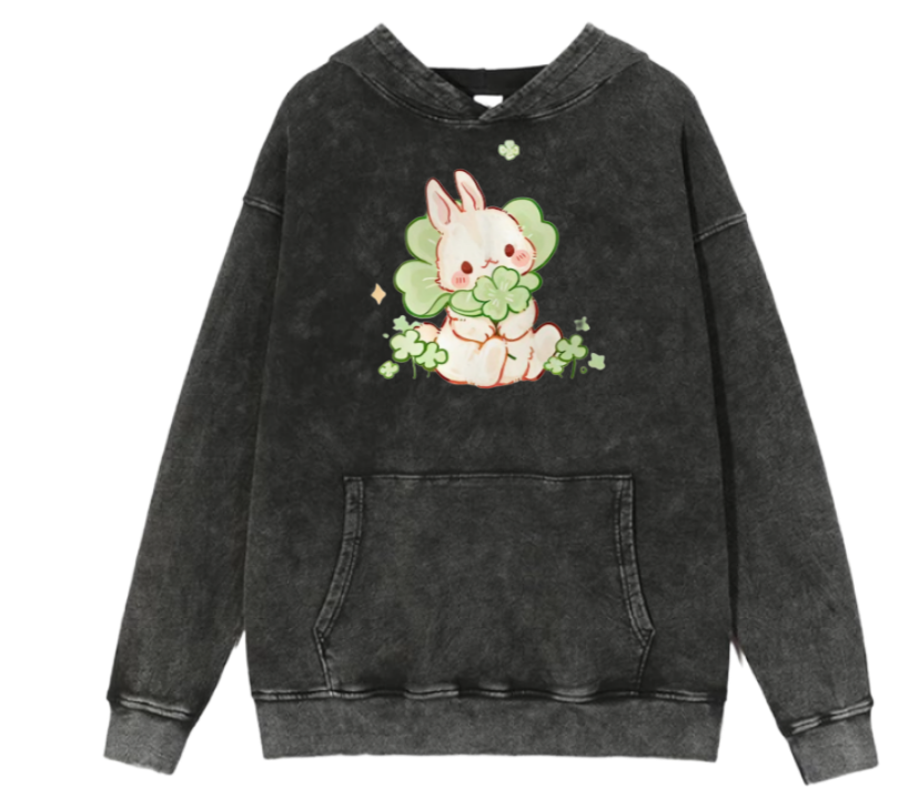 bunny Oversize Hoodie Washed 5