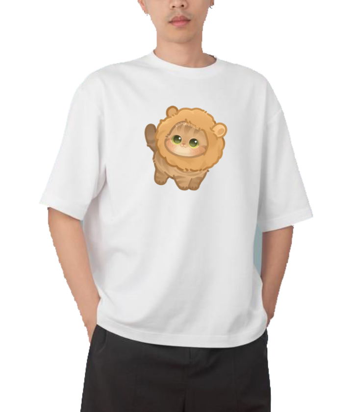 cat One Size t- shirt White 5