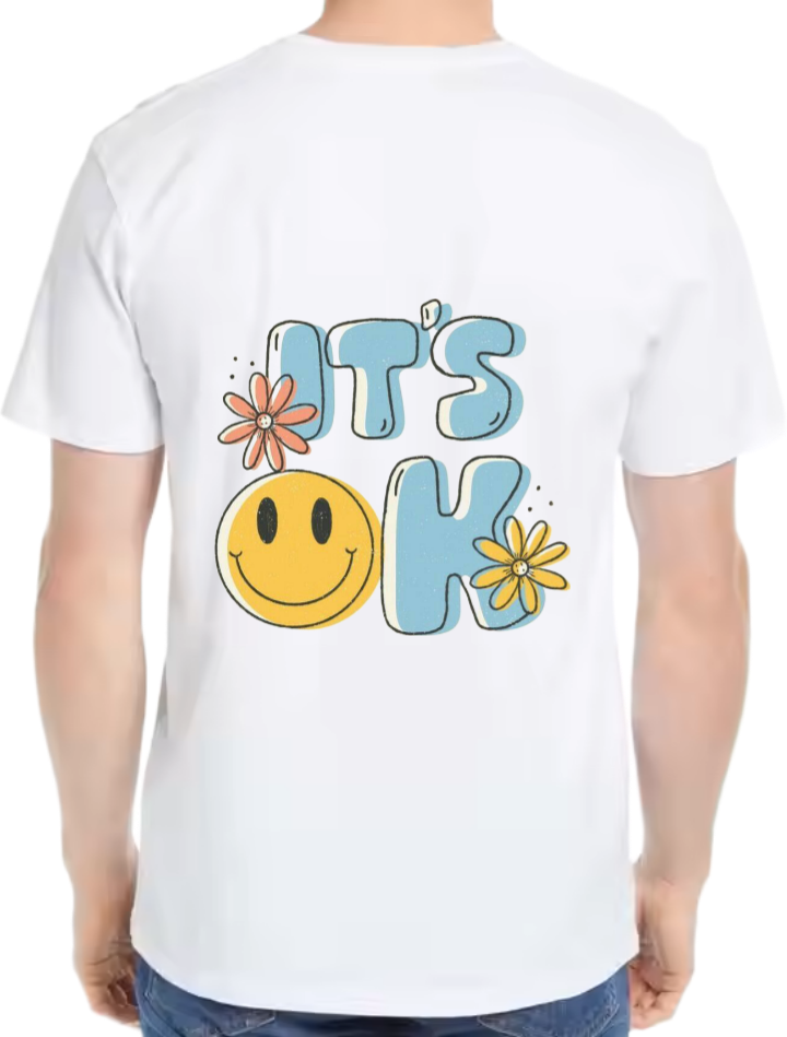 SL OK t- shirt Over Size White Back 64