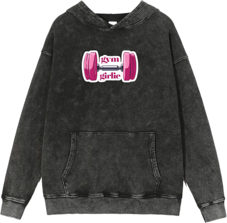 workout gym pilates Oversize Hoodie Washed 5