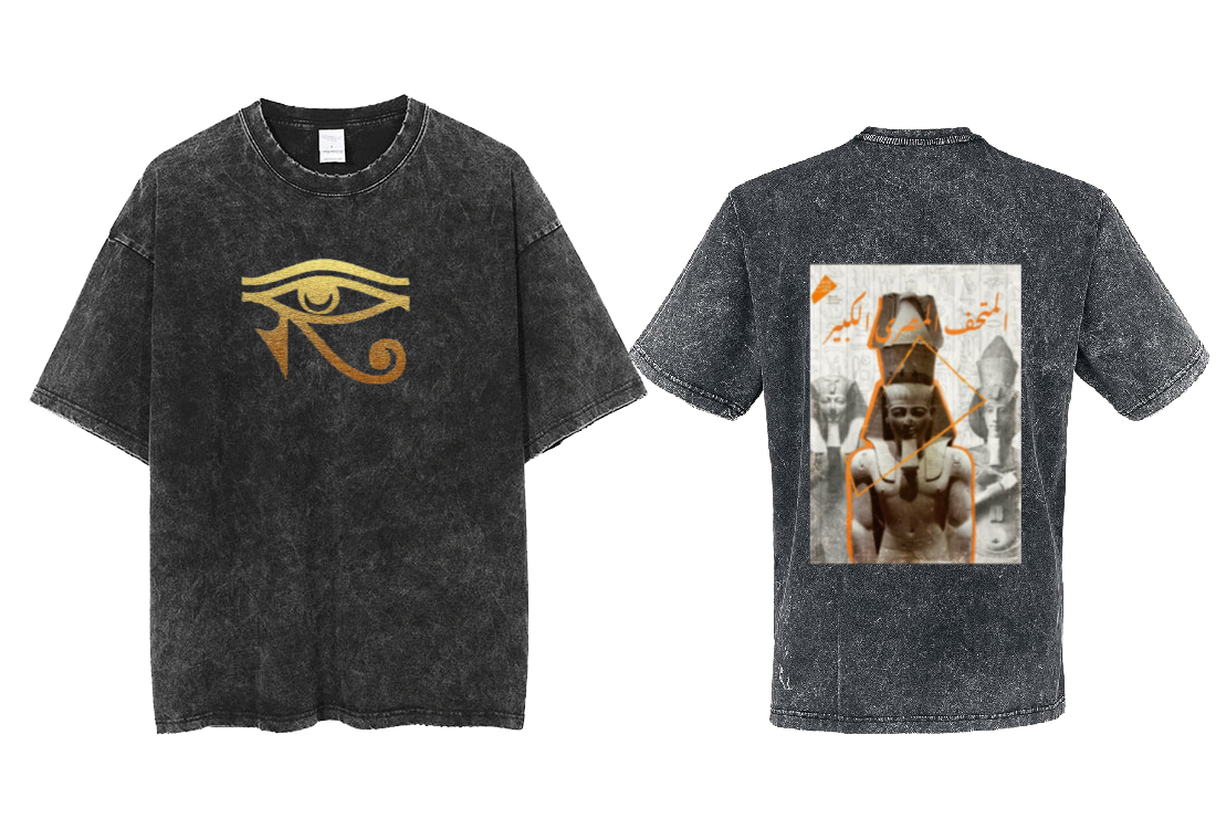 Egypt t- shirt Over Size Washed Back 5