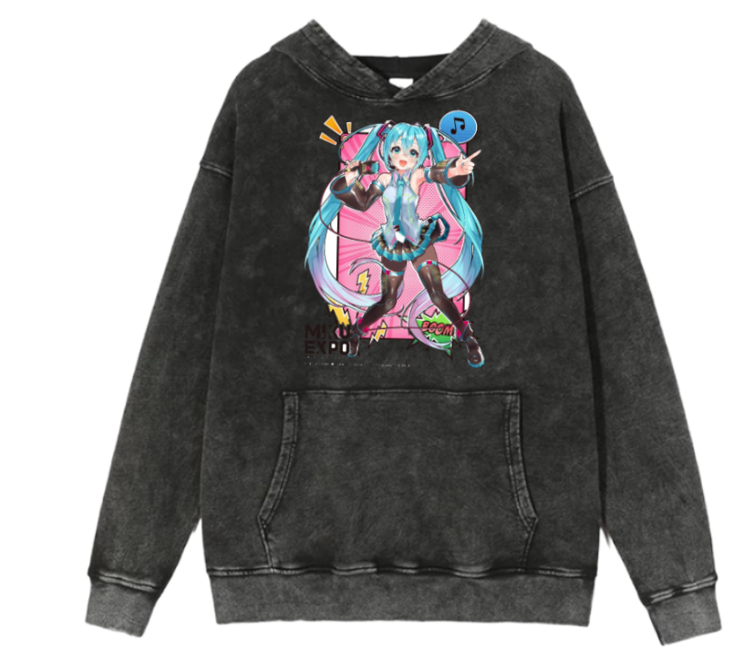 Hatsune Miku One Size hoodie Washed 5