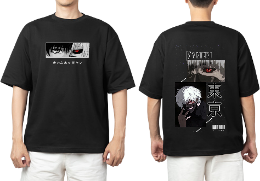 Tokyo ghoul t- shirt One Size Black Back 5