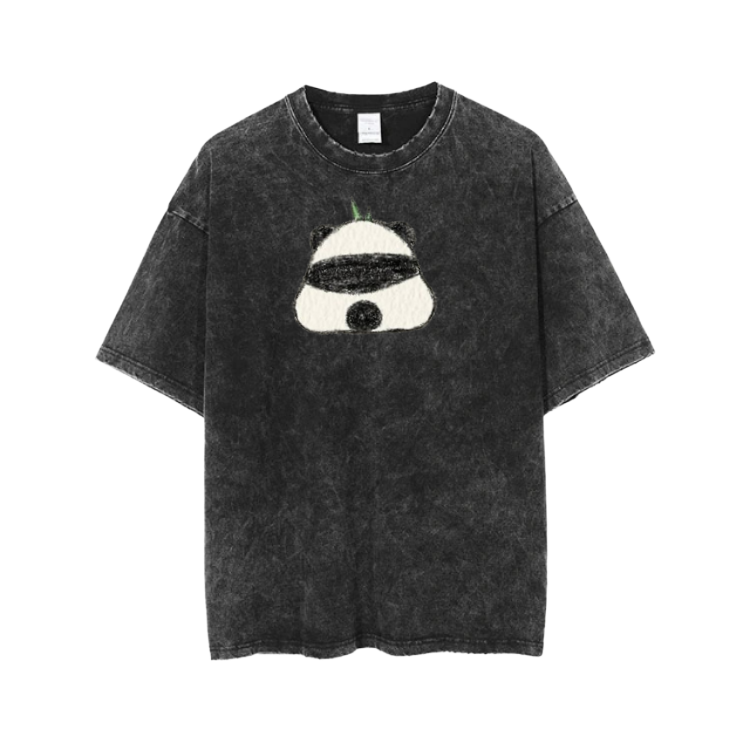 PANDA One Size t- shirt Washed 5