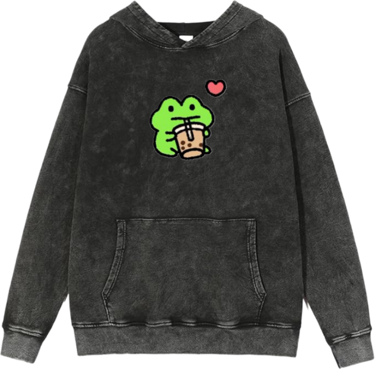 Frog Oversize Hoodie Washed 5