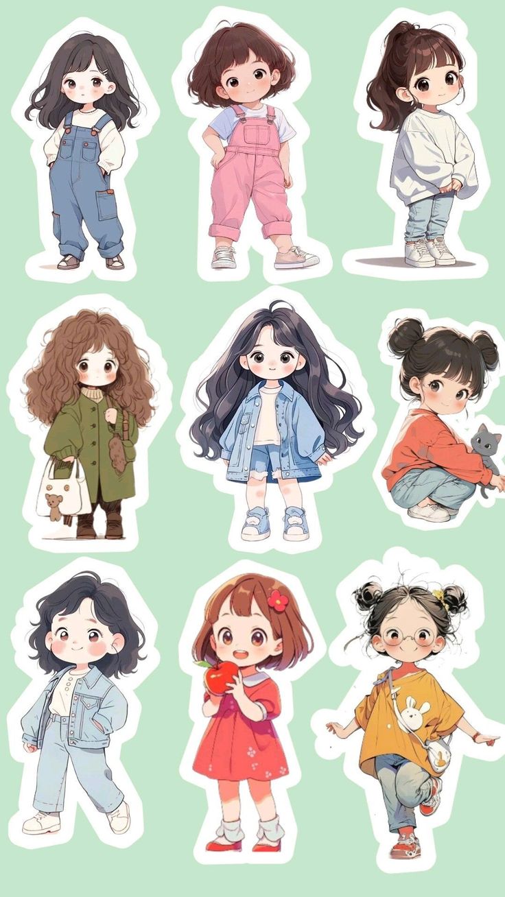 Aesthetic Cute Stickers Pack - Waterproof Vinyl Cartoon Decals for Water Bottles, Laptops, Scrapbooking, Kawaii Stationery Supplies sticker journal sticker