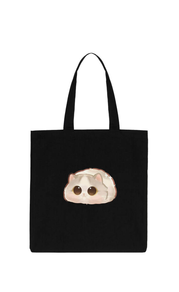 cat tote bag Black 60